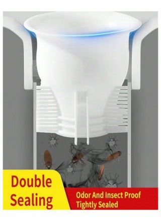 3-piece toilet seat stopper set, toilet seat splashback, toilet seat stopper, for bathroom, for toilet, prevents odors, and improves appearance. - view 3